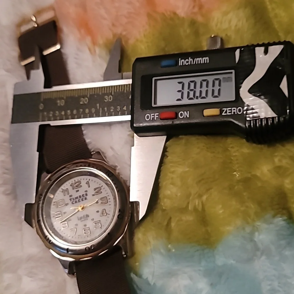 Timber Creek Mens Watch With LunaLite‎ Pushbutton Indiglo Type Light